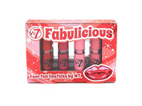 W7 Fabulicious 4 Lipsticks Set