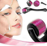 Generic Derma Roller Hair Growth for Men and Women, Microneedling Skin Beard & Hair Growth scalp roller for Skin Rejuvenation Anti Ageing Wrinkle Hair regeneration Scar (1.5mm)