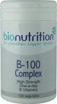 Bio Nutrition B-100 Complex : One-A-Day : Men's Health Vitamins : 100 vegi-tabs