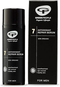Green People For Men No. 7 Antioxidant Repair Serum - Facial Serum - Paraben & Ethanol Free - Vegan, Organic & Cruelty Free, 50ml