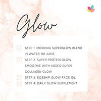 Soul Nutrients Superblend Glow 300g- Supergreens Blend- 35 35 food-based ingredients PLUS bioactive enzymes High-fibre, low fat and dairy-free Naturally-occurring vitamin C for immunity- Supergreen Shots