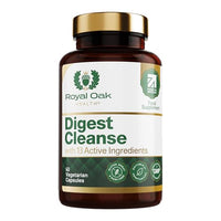 Royal Oak Health Digest Cleanse with 13 Active Ingredients - 60 Vegan Capsules, 2 Month Supply - UK Made