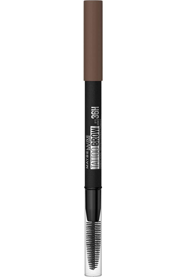 Maybelline New York Tattoo Brow Semi Permanent 36Hr Eyebrow Pencil Longlasting Thicker Fuller Eyebrows Medium Brown 05