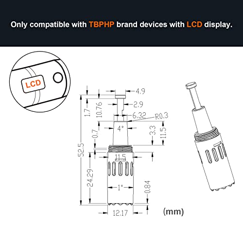 TBPHP Derma Pen Screw Needle Cartridge 9pin for M1/P10/P20/P20RL(10 pcs 9Tips)