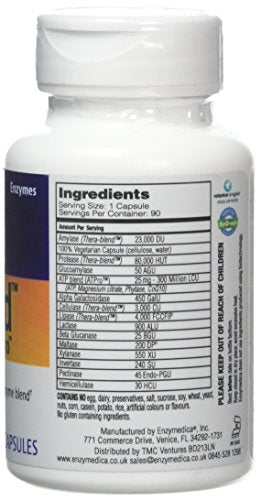 Enzymedica ENZYMEDICA - Digest Gold (90 Capsules) | Digestive Enzyme Supplement | Digestive Enzyme Blend with ATPro for Maximum Support, Nutrient Supplement, Gut Health Supplement, Vegan, Dairy Free