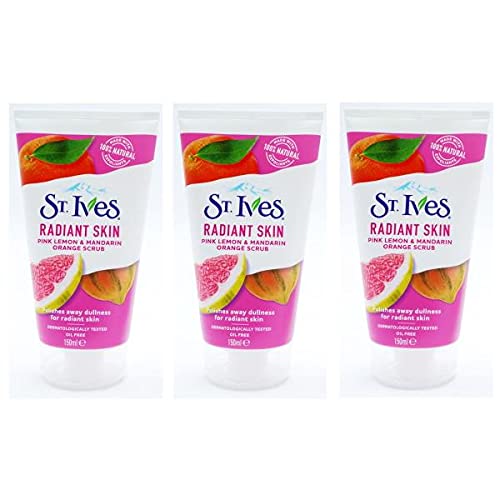 (THREE PACKS) St Ives Radiant Skin Pink Lemon & Mandarin Orange Scrub 150ml