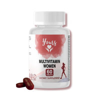 YOURS Yours Multivitamin Women, Premium Multivitamin for Women, Complete Daily Vitamin Supplement with Essential Nutrients and Minerals. Boosts Immunity and Energy