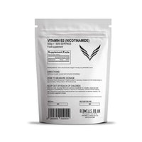 Vitamin B3 Powder Nicotinamide REDWELLS Non Flush Powder GMO Free - 500g Pack