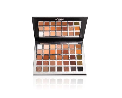 BPerfect Muted Eyeshadow Palette – 35 Neutral & Muted Colour Eyeshadows – 28 Matte & 7 Foiled Shimmer Shades – High Pigment & Blendable Formula – 364g