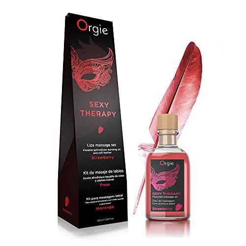 Orgie Lips Massage Kit - Strawberry