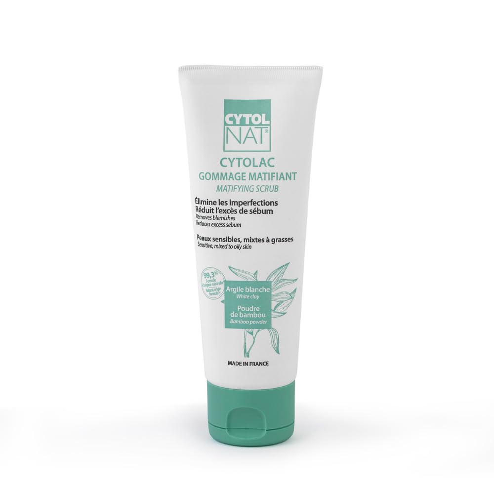 Cytolnat CYTOLNAT - Cytolac Mattifying Scrub - Care for sensitive, combination to oily skin - Eliminates imperfections - Reduces excess sebum - 75ml