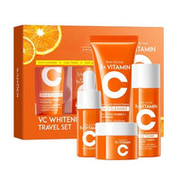 Trendyfave Vitamin C Skincare Set, 4pc Facial Kits For Women, Vitamin C Hydrating Set Gifts idea For Her/Him