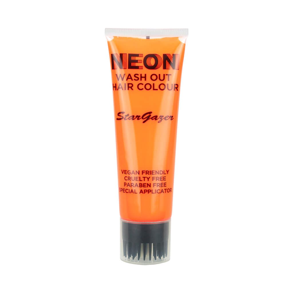 Stargazer Neon UV-Reactive Wash Out Hair Colour, Super Vibrant Colour, Orange