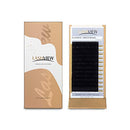 LASHVIEW Eyelash Extensions, Premium Single & Classic Individual Lashes, 0.15 Thickness C 15mm, Natural Semi-Permanent, Soft Application-Friendly
