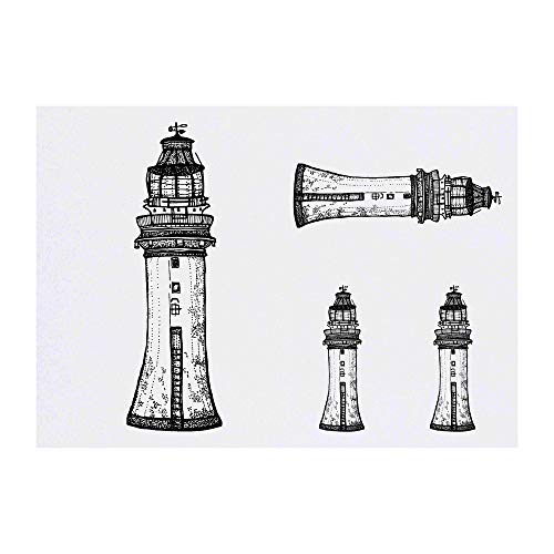 Azeeda 4 x 'Lighthouse' Temporary Tattoos (TO00006129)