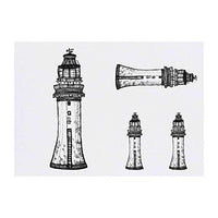 Azeeda 4 x 'Lighthouse' Temporary Tattoos (TO00006129)