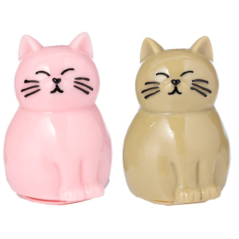 Puckator Cat's Life Lip Balm in Cat Shaped Holder - Lip Care Stick Balms Chapstick Holiday Essentials For Women Family - Lipbalm Moisturiser Exfoliator Cream - Pretty Cute Lip Blam Bam