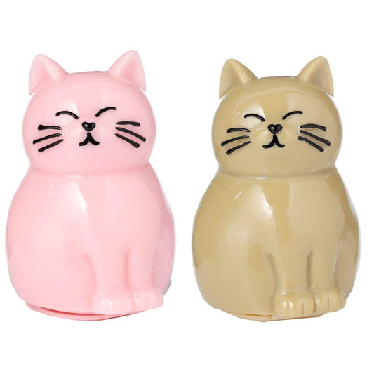 Puckator Cat's Life Lip Balm in Cat Shaped Holder - Lip Care Stick Balms Chapstick Holiday Essentials For Women Family - Lipbalm Moisturiser Exfoliator Cream - Pretty Cute Lip Blam Bam