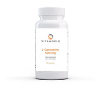Vita World L-Carnosine 500mg 100 Vegetarian Capsules Made in Germany