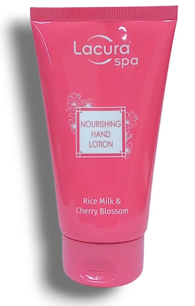 Generic Lācurā Spa - Aldi | Nourishing Hand Lotion - Rice Milk & Cherry Blossom | For All Skin Types | Dematologically Tested | 70 mL