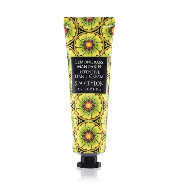 SPA CEYLON LEMONGRASS MANDARIN Intensive Hand Cream | Natural Revitalizing Treatment | Vitamin-Rich | Hydrate | 100% Vegetarian