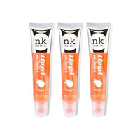 NK lip gloss gel 15ml Vitamin E, Shiny, Nourishes, Lip gel (Peach, Pack Of 3)