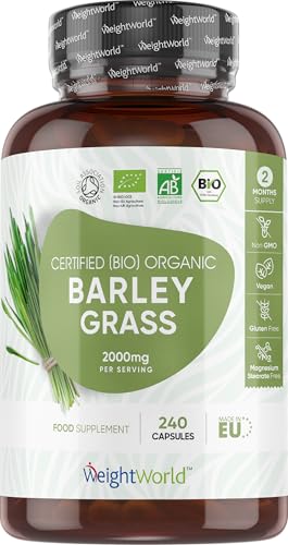 WeightWorld Organic Barley Grass 500mg 240 Capsules