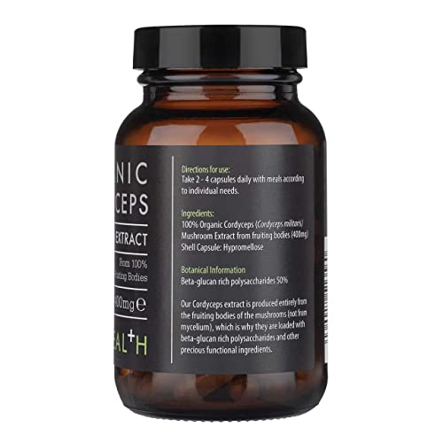 KIKI HEALTH KIKI Health Organic Cordyceps Mushroom Extract - 60 Vegicaps