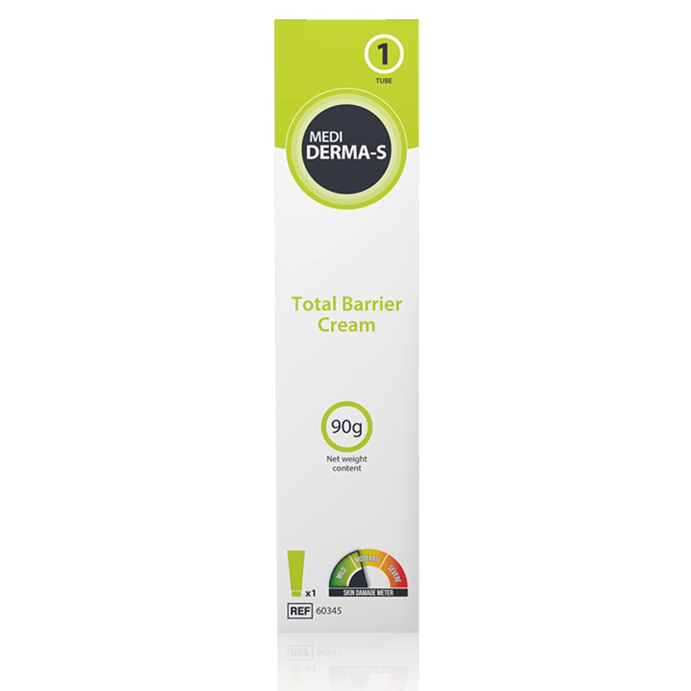 Medi Derma-S Barrier Cream Tube 90g for Gentle Barrier Protection on Intact Skin or for Mild Skin Damage-for Use During Episodes of Incontinence