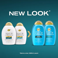OGX Weightless Hydration with Argan Oil of Morocco Conditioner, Lightweight, with Vitamin B5, Hydrates Fine or Oily Hair without Weighing It Down, for Soft and Shiny Hair, Sulfate Free, 385ml