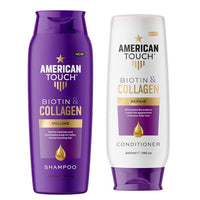 Generic American Touch Biotin & Collagen Shampoo and Conditioner Set (2 x 400ml) – Volumising & Thickening for Fine, Thinning & Damaged Hair – Strengthens & Repairs for Fuller, Thicker Hair – for Men & Women