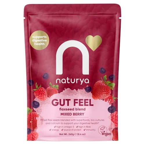 Naturya Gut Feel Flaxseed Blend Mixed Berry, 240g