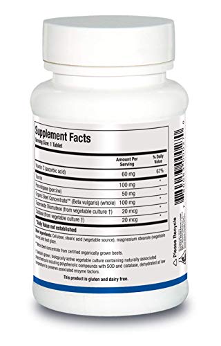 Biotics Research Beta TCP - Natural Nutritional Support for Bile Production, Liver Function, Aids in Fat Digestion & Healthy Cholesterol - Supplies Betaine Organic Beet Concentrate - 180 Tablets