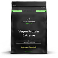 Protein Works - Vegan Protein Extreme | 29g Plant Based Protein | Added Vitamin Blend | 14 Servings | Banana Smooth | 500g