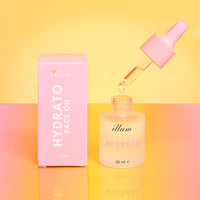 Illum Hydrato Face Oil, 24-Hour Deep Hydration, Facial Oil with Rosehip, Sweet Almond, Grapeseed, Avocado, Squalane, Neroli and Vitamin E, Suitable for All Skin Types