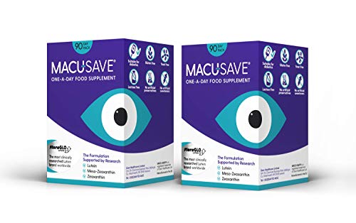 Macu-SAVE Food Supplement for Macular Health with Meso-Zeaxanthin/Lutein and Zeaxanthin - 180 Capsules (6 Months Supply)