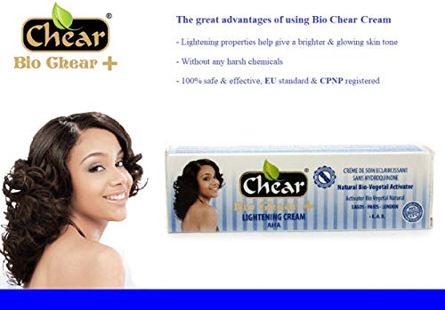 Bio Chear+ Skin Lightening Brightening Face Cream Tube 50g - with natural bio vegetal activator