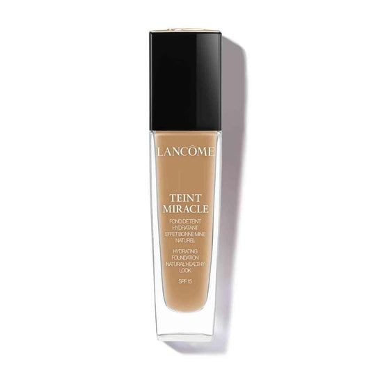 Lancôme Teint Miracle Foundation, Luminous Satin Finish, Liquid Foundation, Enriched with Hyaluronic Acid & Moringa Extract, Lightweight and Breathable Finish, SPF 15, Shade: 10 Beige Praline, 30ml
