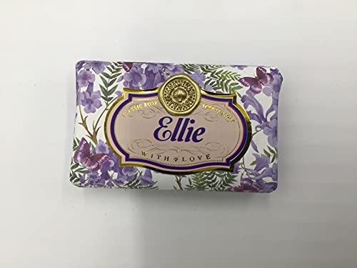 Mulberry Studios Ellie - Gift Soap Bar For Her Birthday Rose Scent Mum Grandmother Cleanser Lather Present Girl