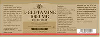 Solgar L-Glutamine 1000 mg Tablets - Pack of 60 - Supports Muscle Function - for Active Lifestyles - Great Addition to Whey Powder - Vegan