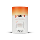 Pura Collagen Protect Collagen Powder | 5,000mg Bovine Collagen Peptides with Vitamin C, D3, B12, Zinc & Iron | Immune Support with Ginger Root Extract – 28 Servings, 284g