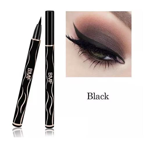 BTF BMF Black Liquid Eyeliner Sweatproof Waterproof Quick Dry Vivid Eye Long Lasting Pen Pencil