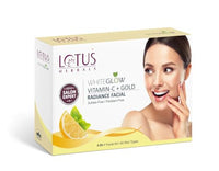 Lotus Herbals WhiteGlow Vitamin C + Gold Radiance Facial Kit 57g (4 Use in 1)
