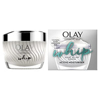 Olay Luminous Whip Moisturiser 50ml, 2 in 1 Face Cream & Primer with Niacinamide, Light as Air for a Healthy Glow