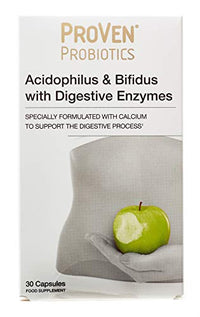 Proven Probiotics Acidopholus and Bifidus with Digestive Enzymes Capsules, 30-Count