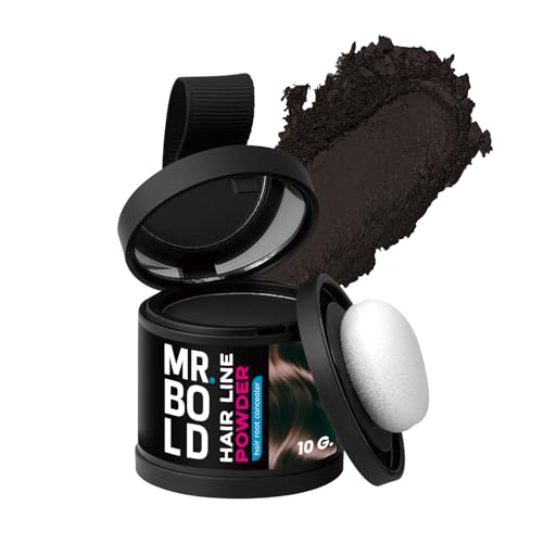 Mr.Bold Mr Bold Hairline Powder 10g (Dark Brown, 10 Gram)
