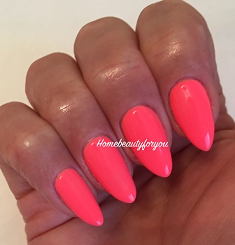 BLUESKY BRIGHT CORAL PINK SUMMER A74 NAIL GEL POLISH LED UV SOAK OFF (Requires Drying Under UV LED Lamp) …