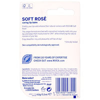 NIVEA Nivea Soft Rose Lip Balm, 5 g