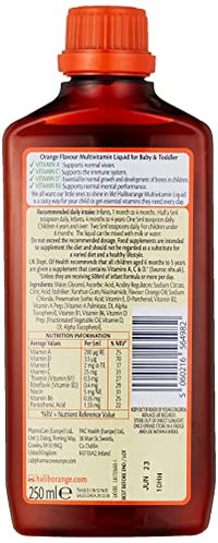 Haliborange Baby and Toddler Multivitamin Liquid, 250ml