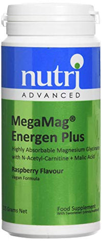 Nutri Advanced - MegaMag Energen Plus Magnesium Powder Raspberry -30 Servings